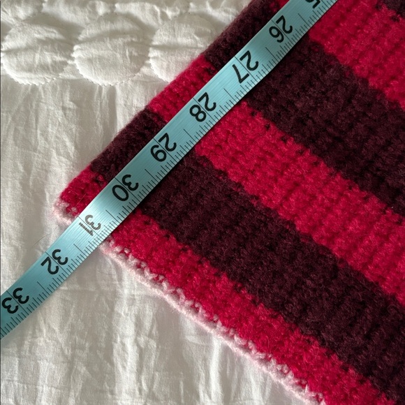 Maeve Pink and Burgundy Striped Turtleneck Sweater - Picture 12 of 15